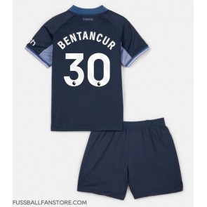 Tottenham Hotspur Rodrigo Bentancur #30 Replik Auswärtstrikot Kinder 2023-24 Kurzarm (+ Kurze Hosen)